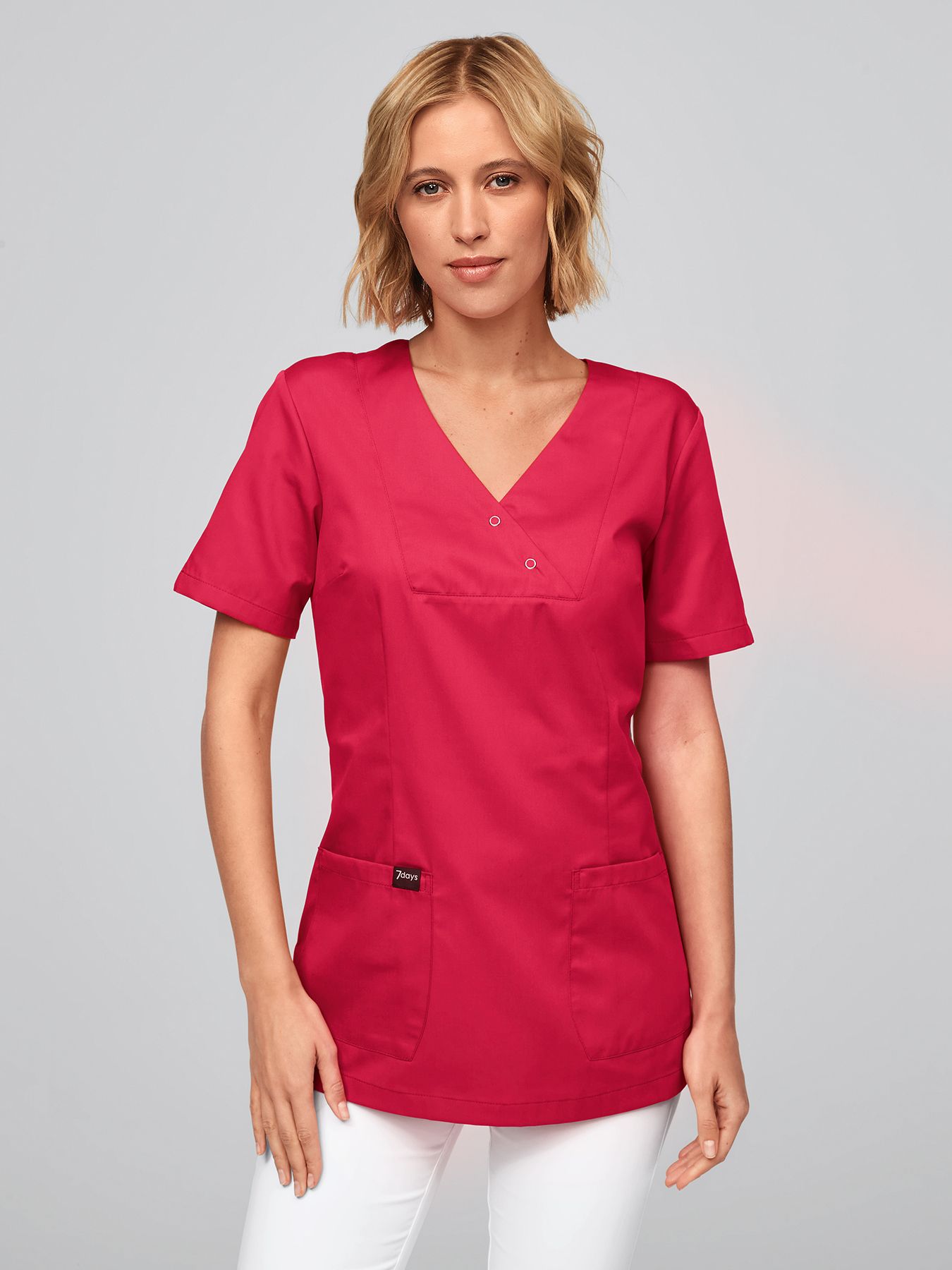 Wsuwana bluza medyczna LAMIA z zatrzaskami