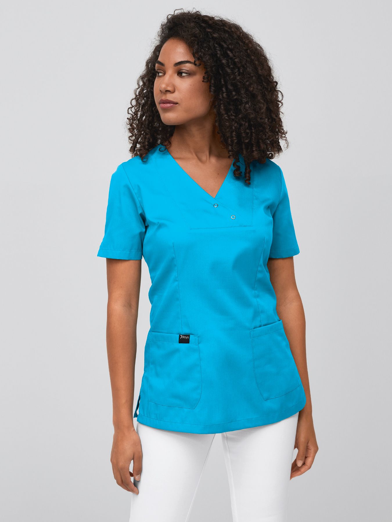 Wsuwana bluza medyczna LAMIA z zatrzaskami