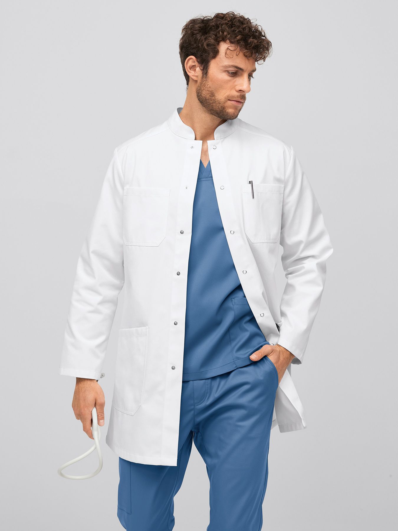 Kitel medyczny / fartuch laboratoryjny LUCCA w 2 jakościach