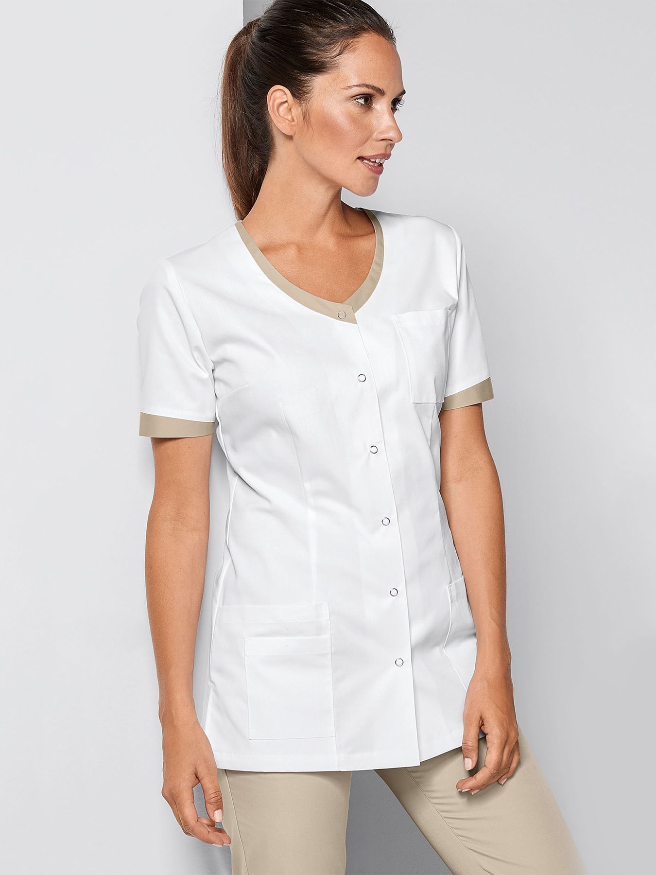 Bluza medyczna z kolorowymi detalami HEIDE