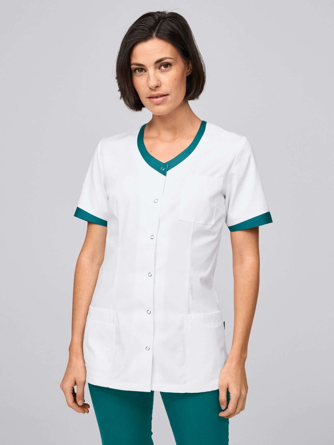 Bluza medyczna z kolorowymi detalami HEIDE