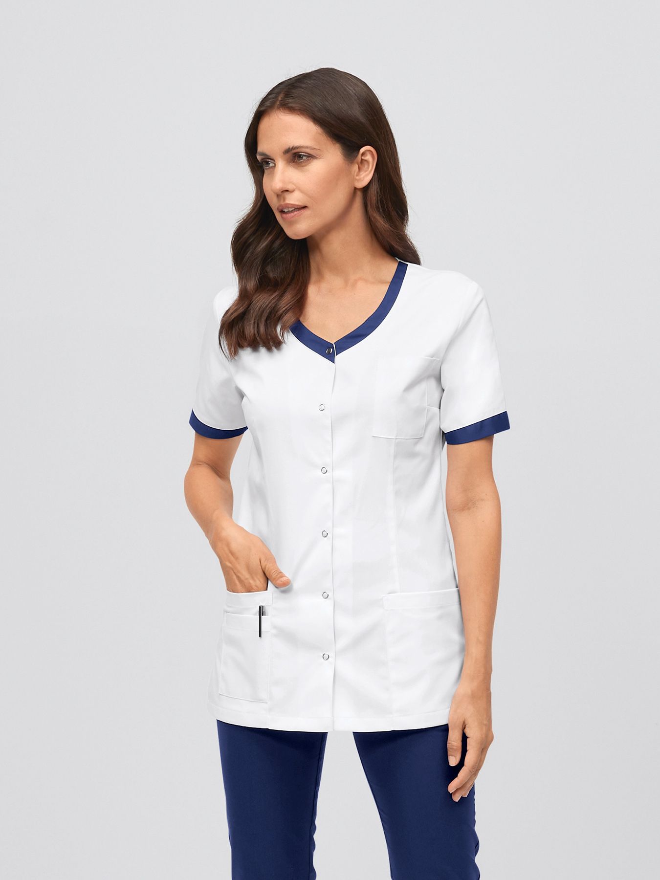 Bluza medyczna z kolorowymi detalami HEIDE
