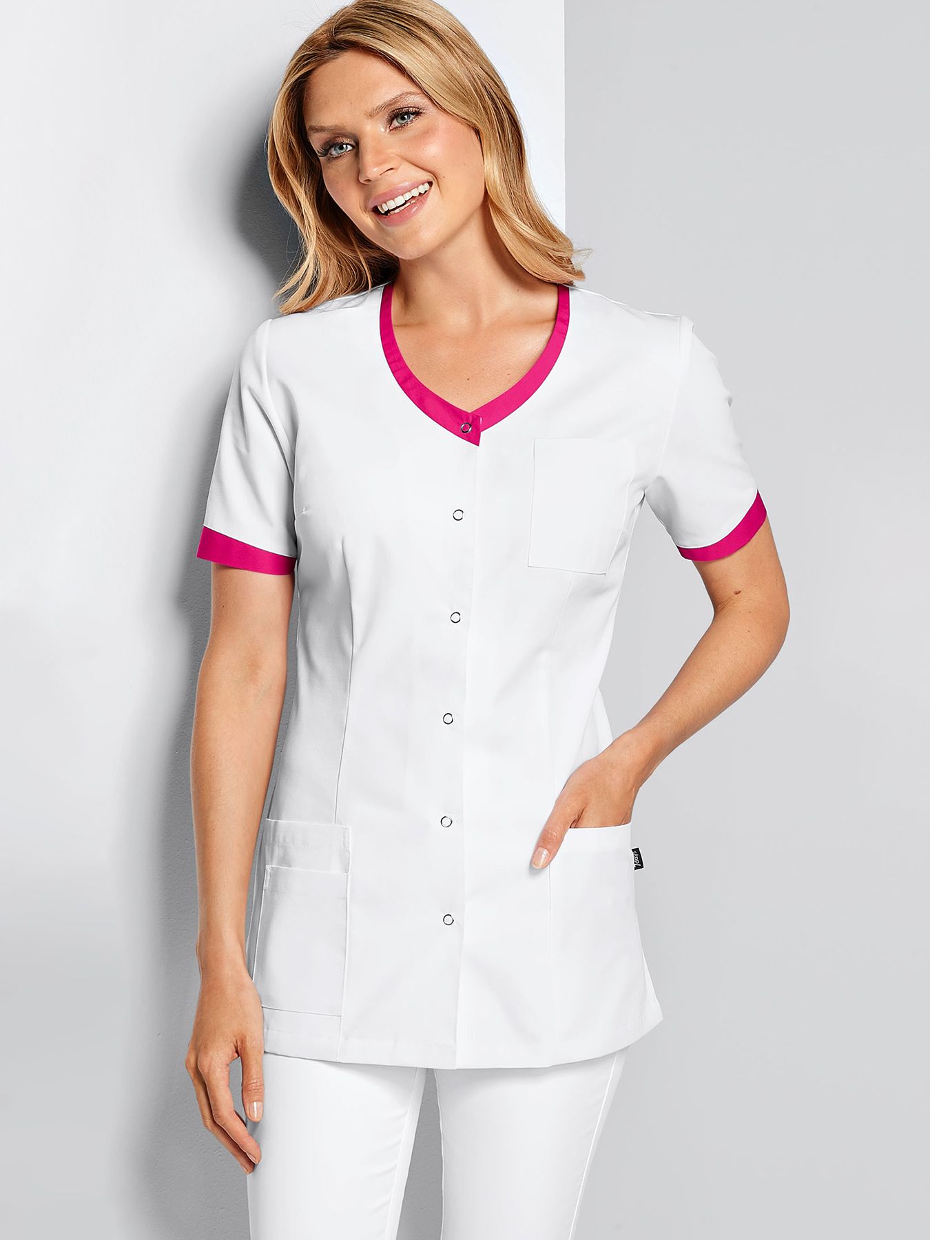 Bluza medyczna z kolorowymi detalami HEIDE