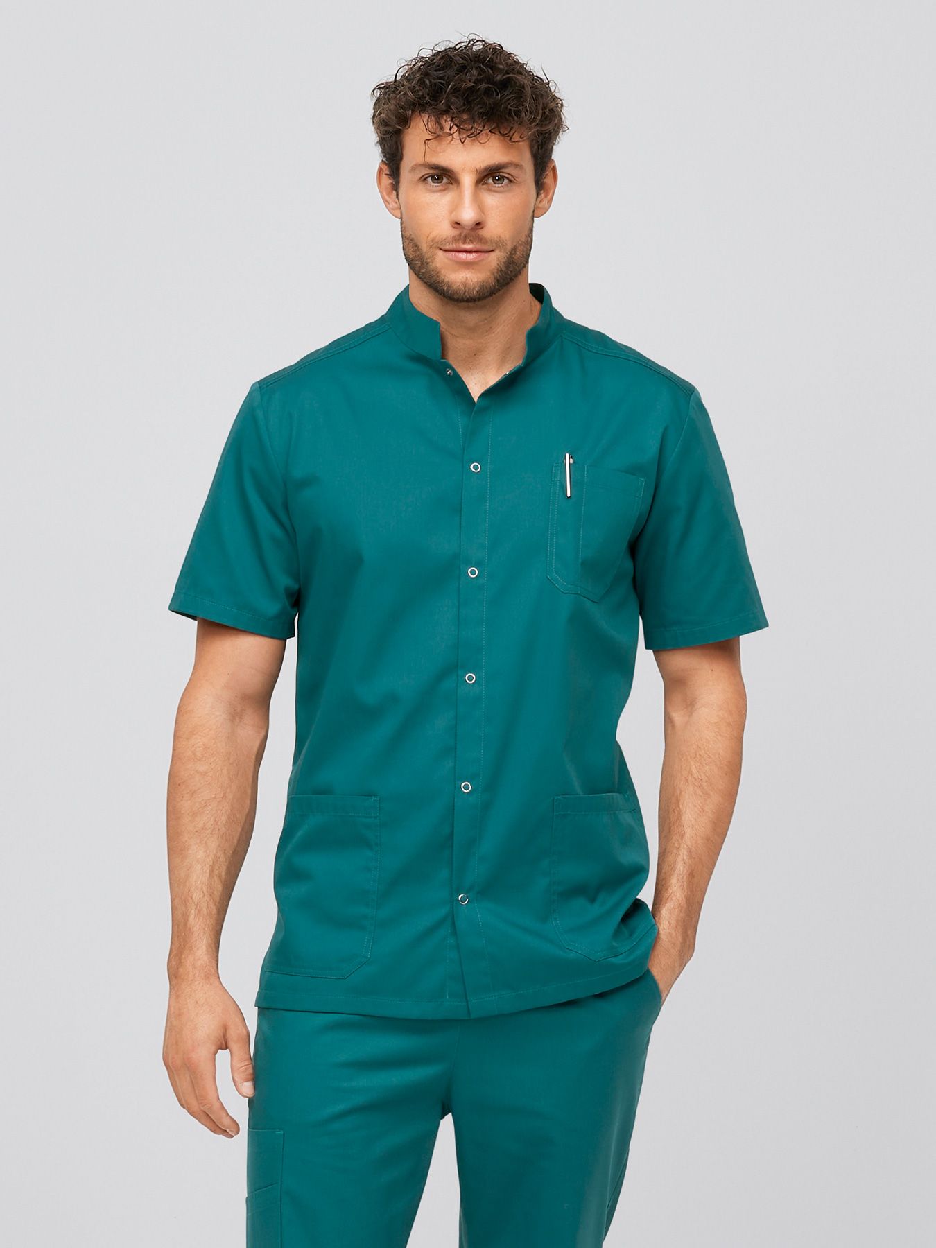 Bluza medyczna ARNES z listwą z napami