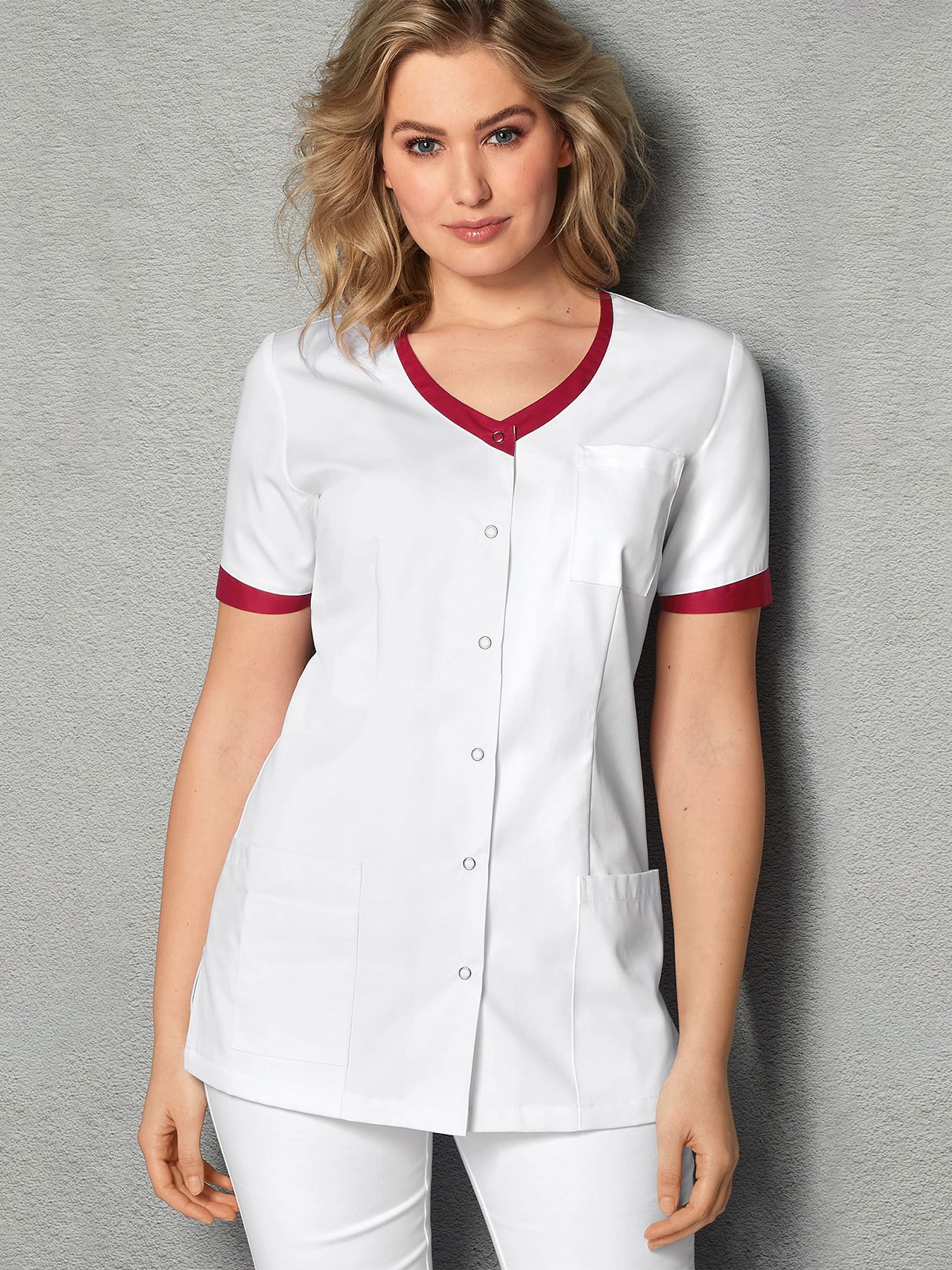 Bluza medyczna z kolorowymi detalami HEIDE