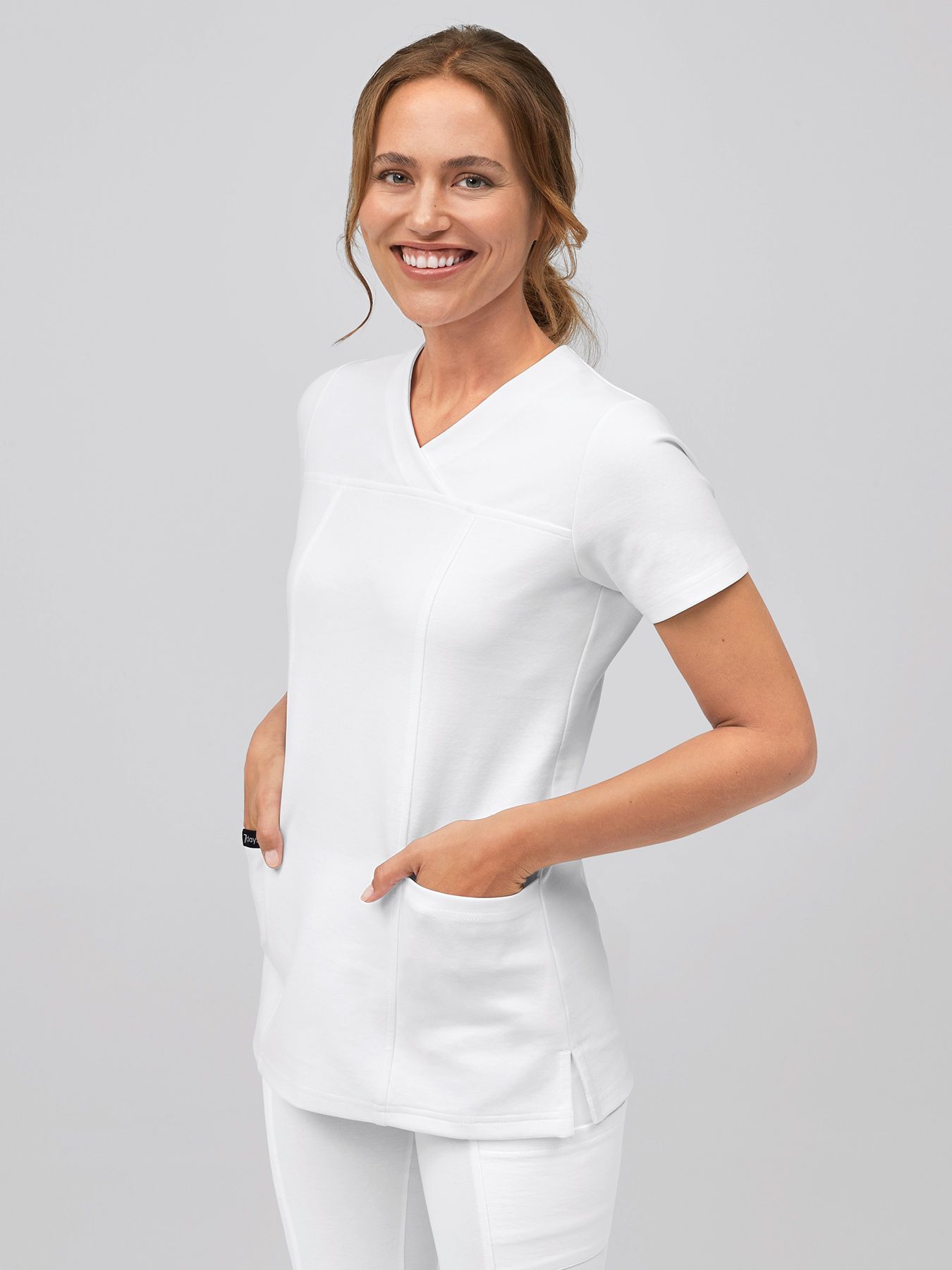 Bluza medyczna z interlock-jersey PAOLA