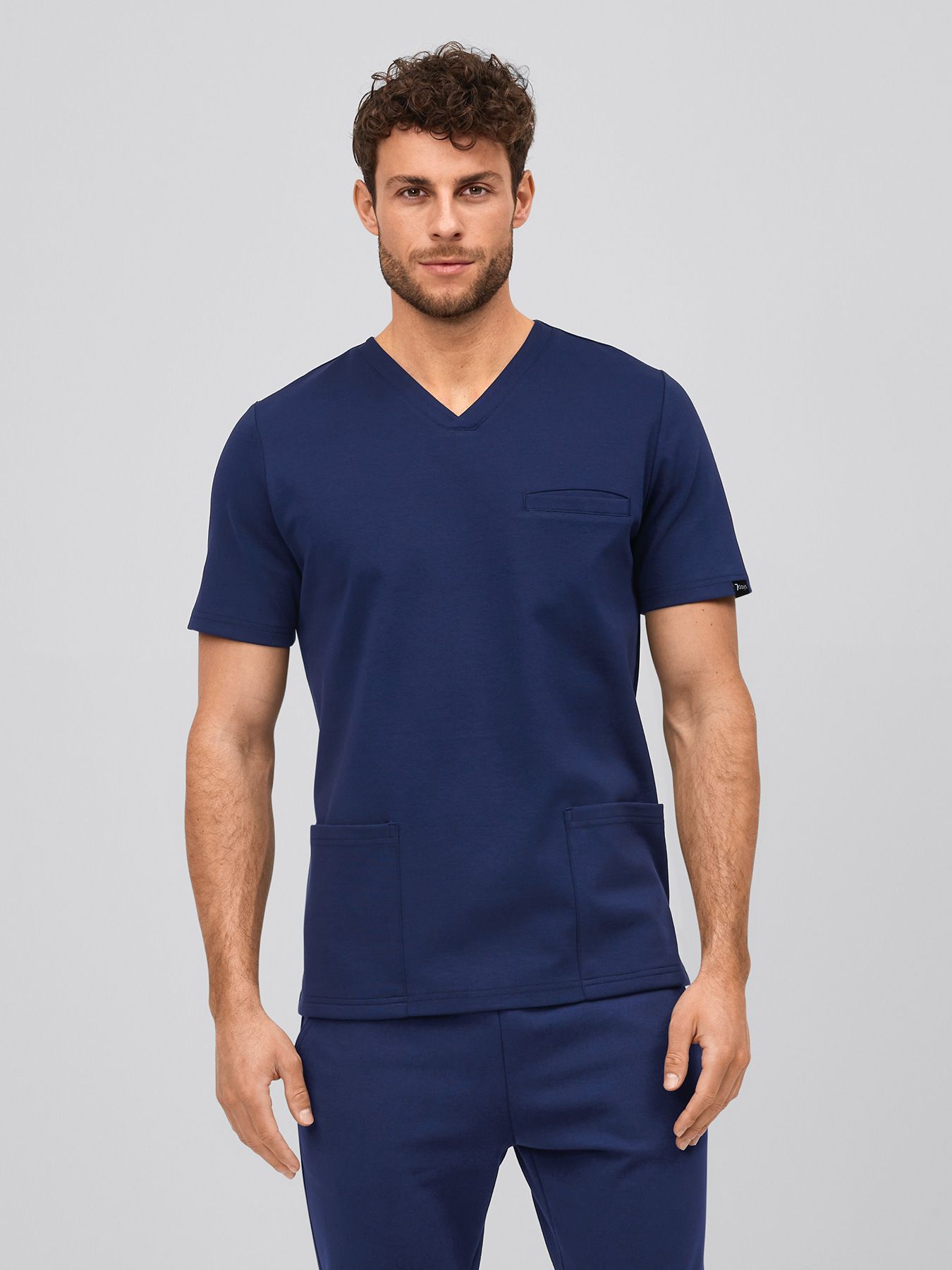 Bluza medyczna z interlock-jersey KAZAN