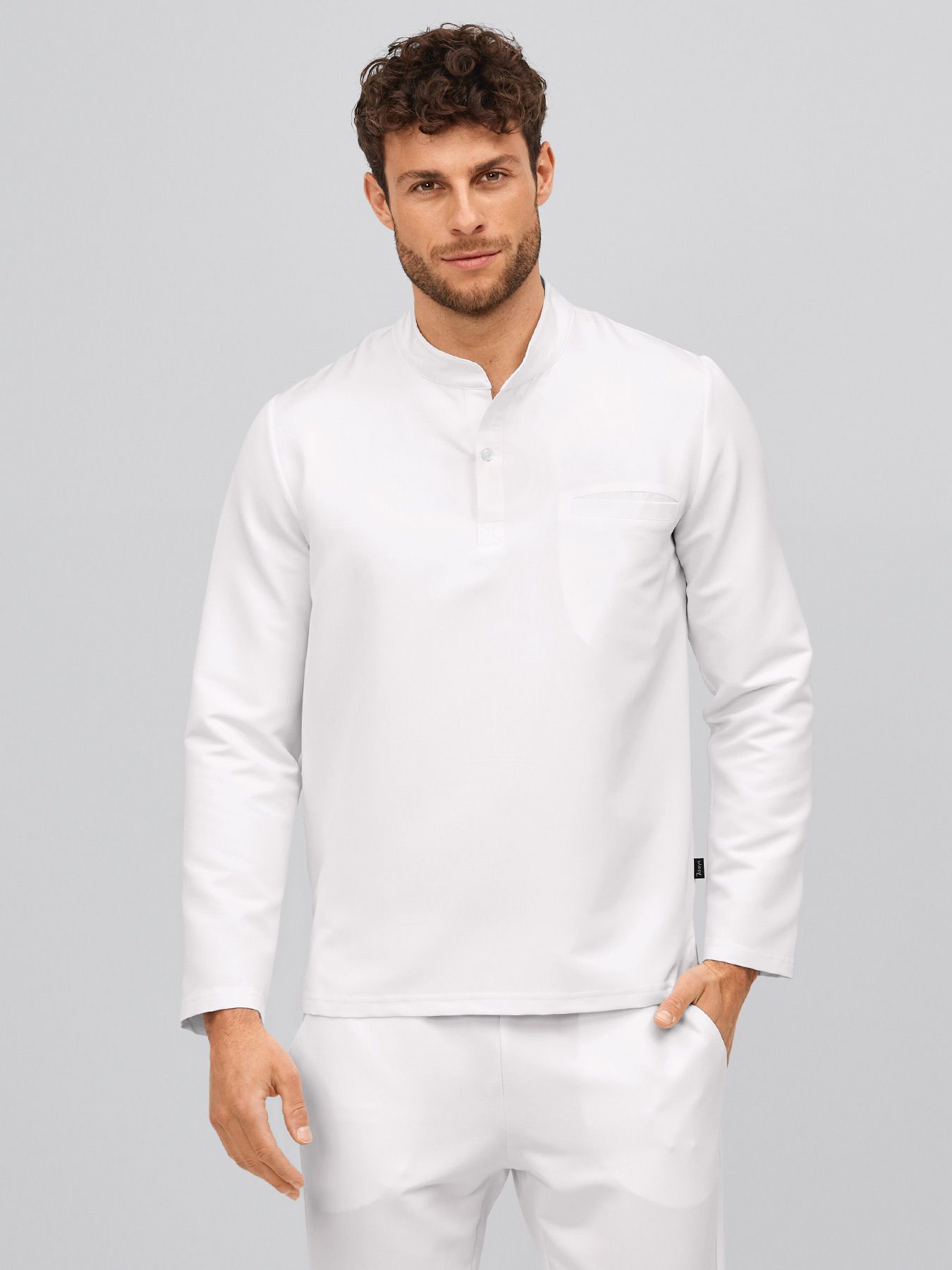 Bluza medyczna active-stretch z długim rękawem