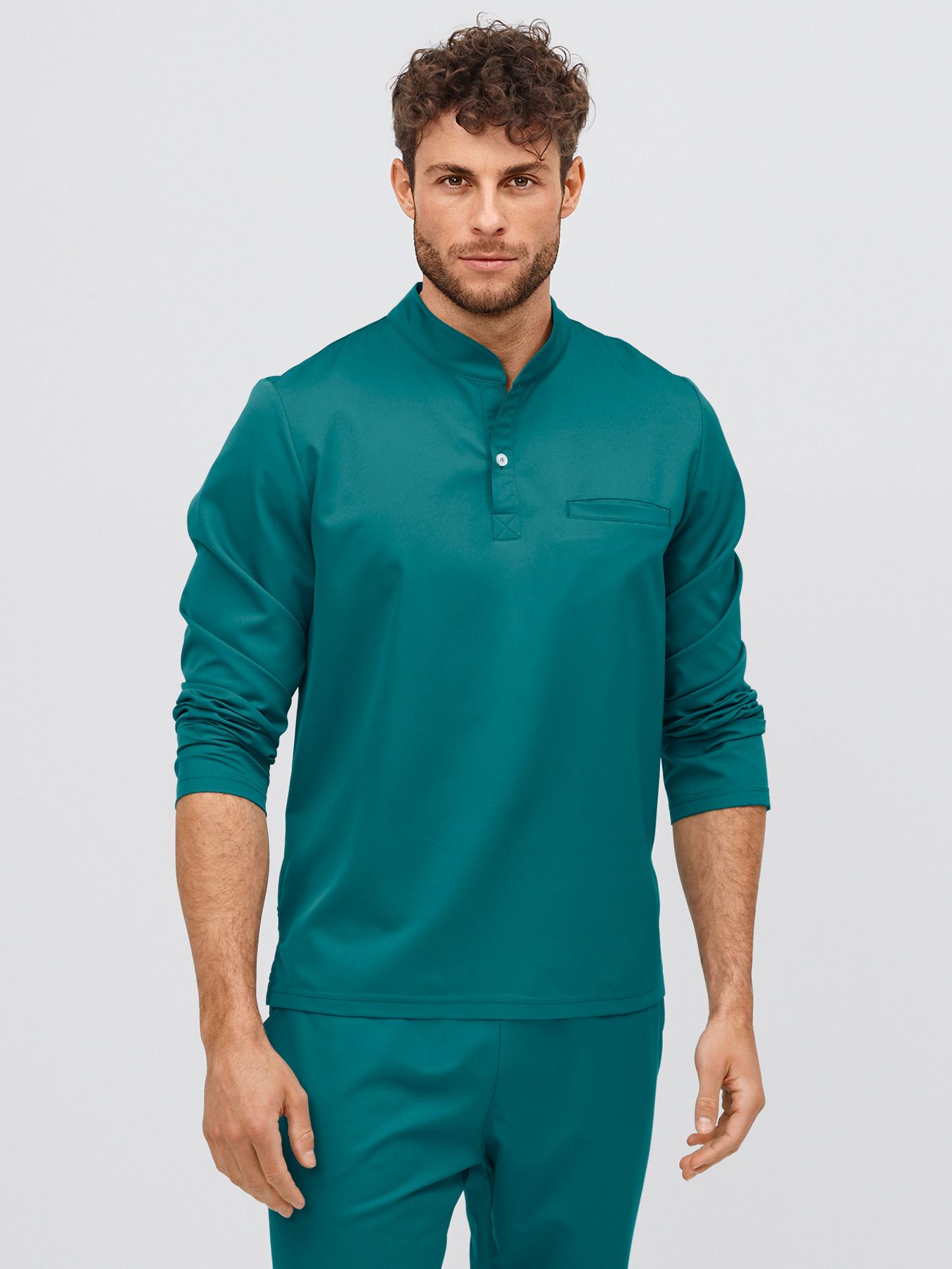 Bluza medyczna active-stretch z długim rękawem