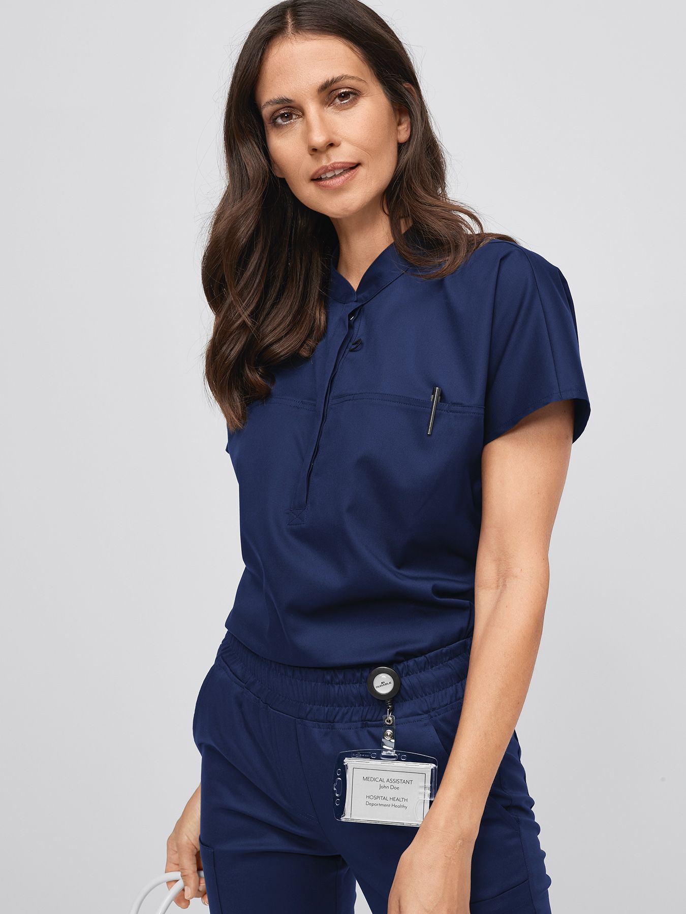 Bluza medyczna elastyczna LONDON z lyocellu (TENCEL™)