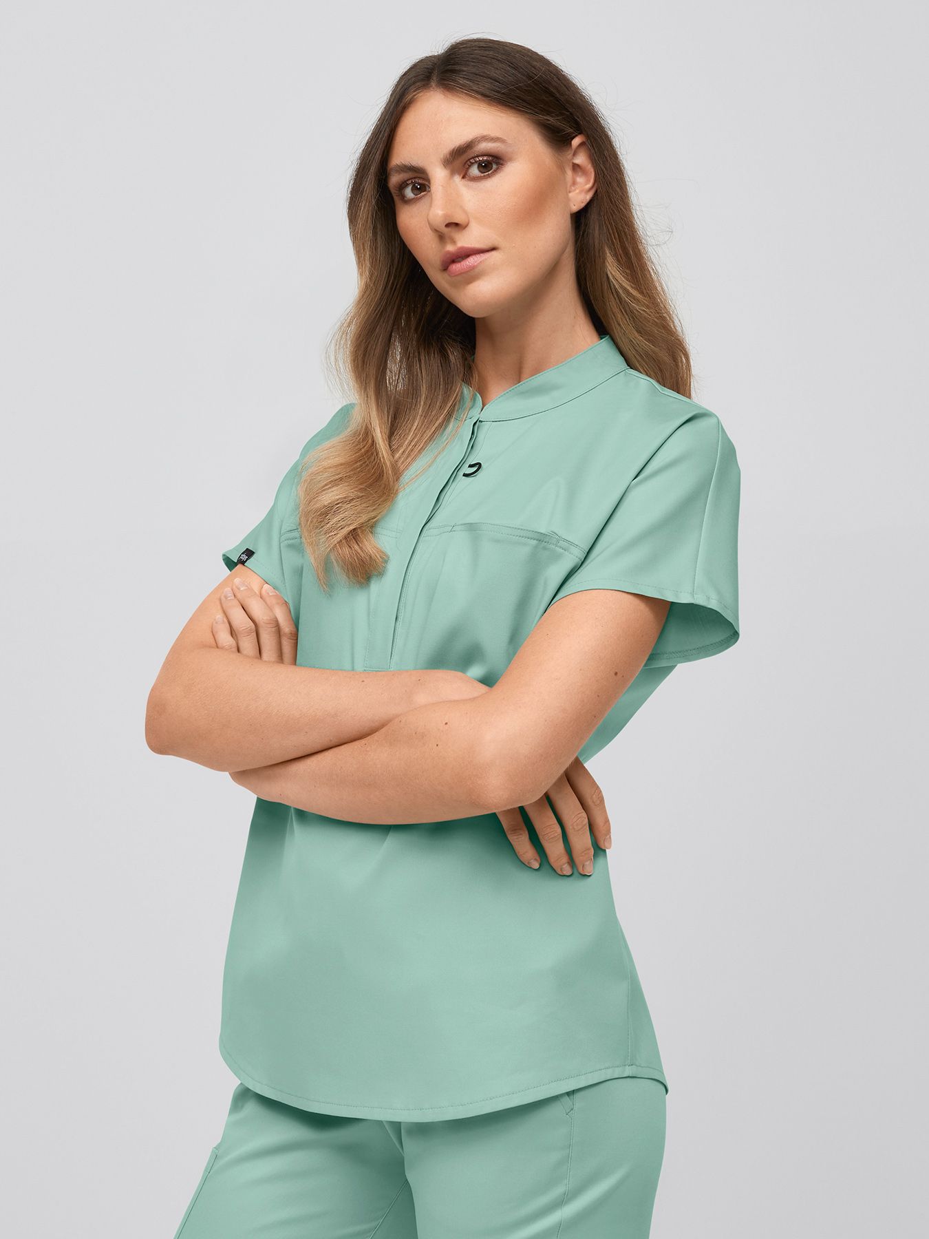Bluza medyczna elastyczna LONDON z lyocellu (TENCEL™)