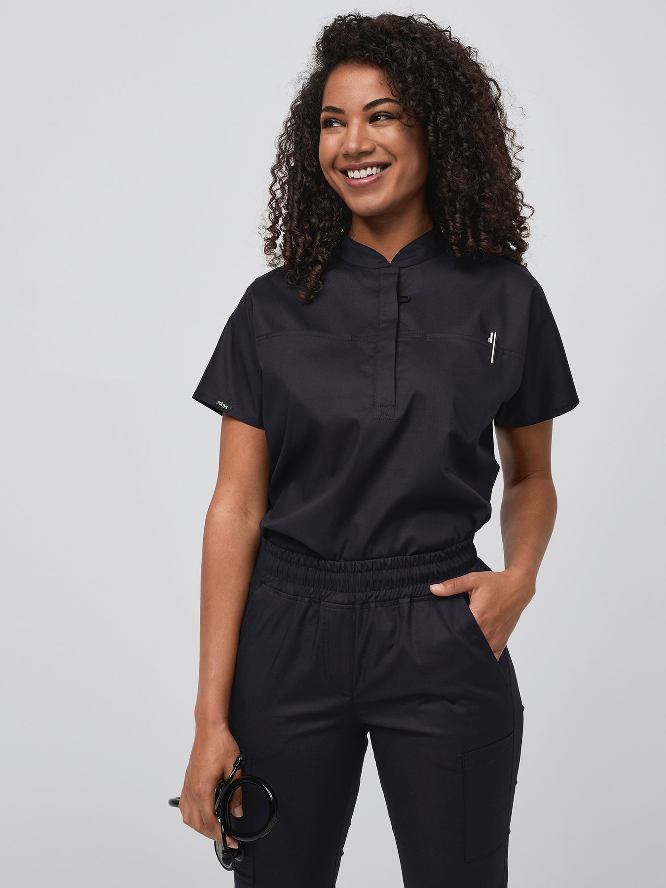 Bluza medyczna elastyczna LONDON z lyocellu (TENCEL™)