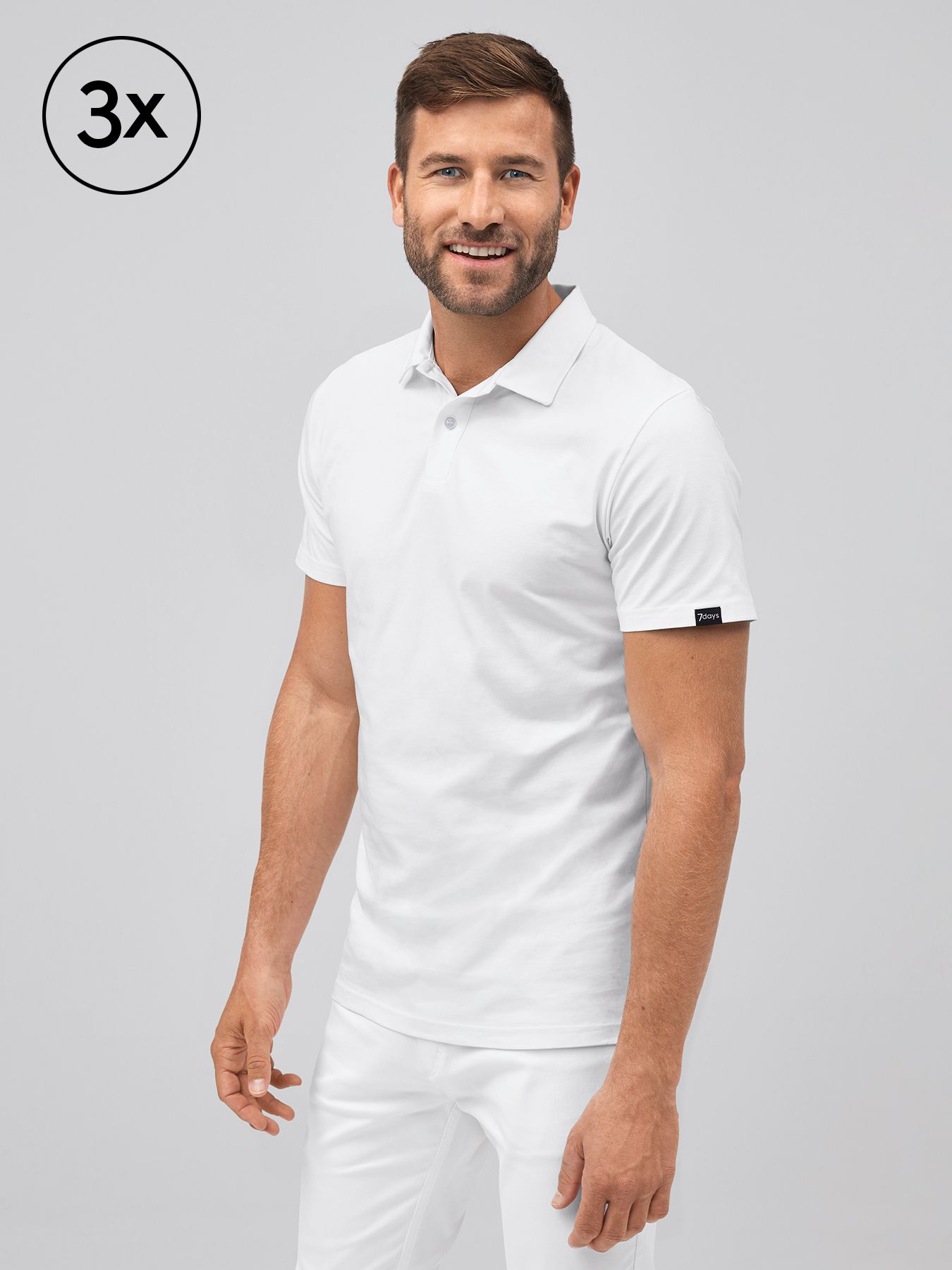 Koszulka polo unisex MADRID single jersey 3-pak