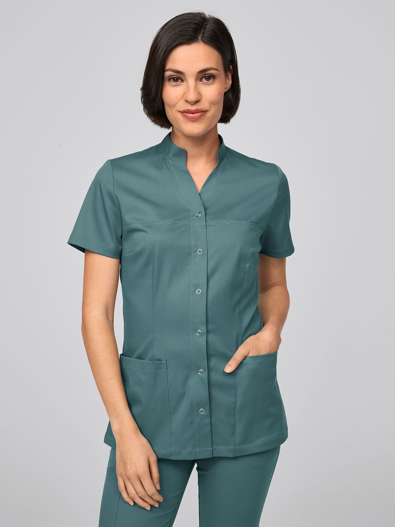 Damska bluza medyczna elastyczna VALLETTA Lyocell (TENCEL™)