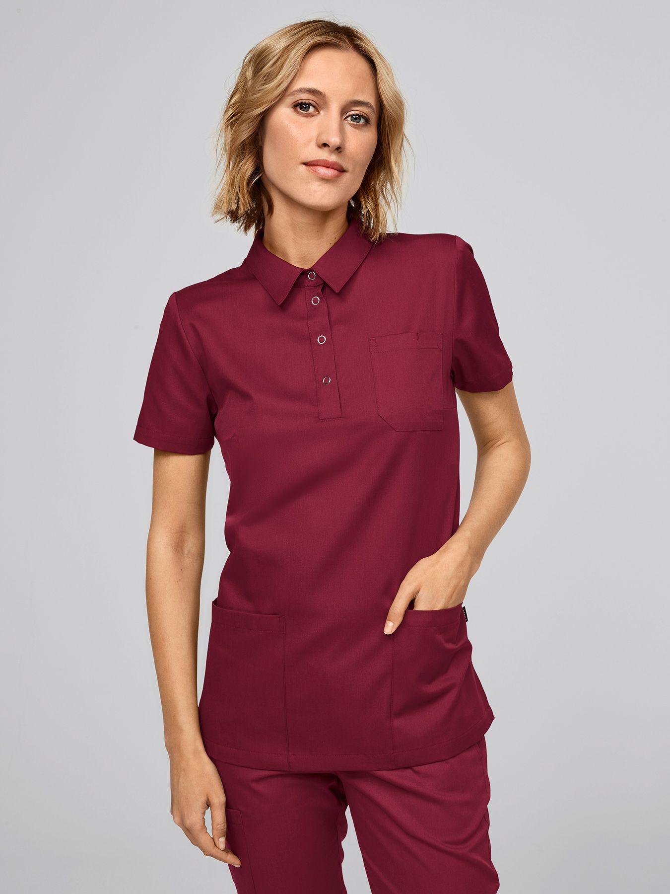 Damska bluza medyczna elastyczna damska LENA Lyocell (TENCEL™)