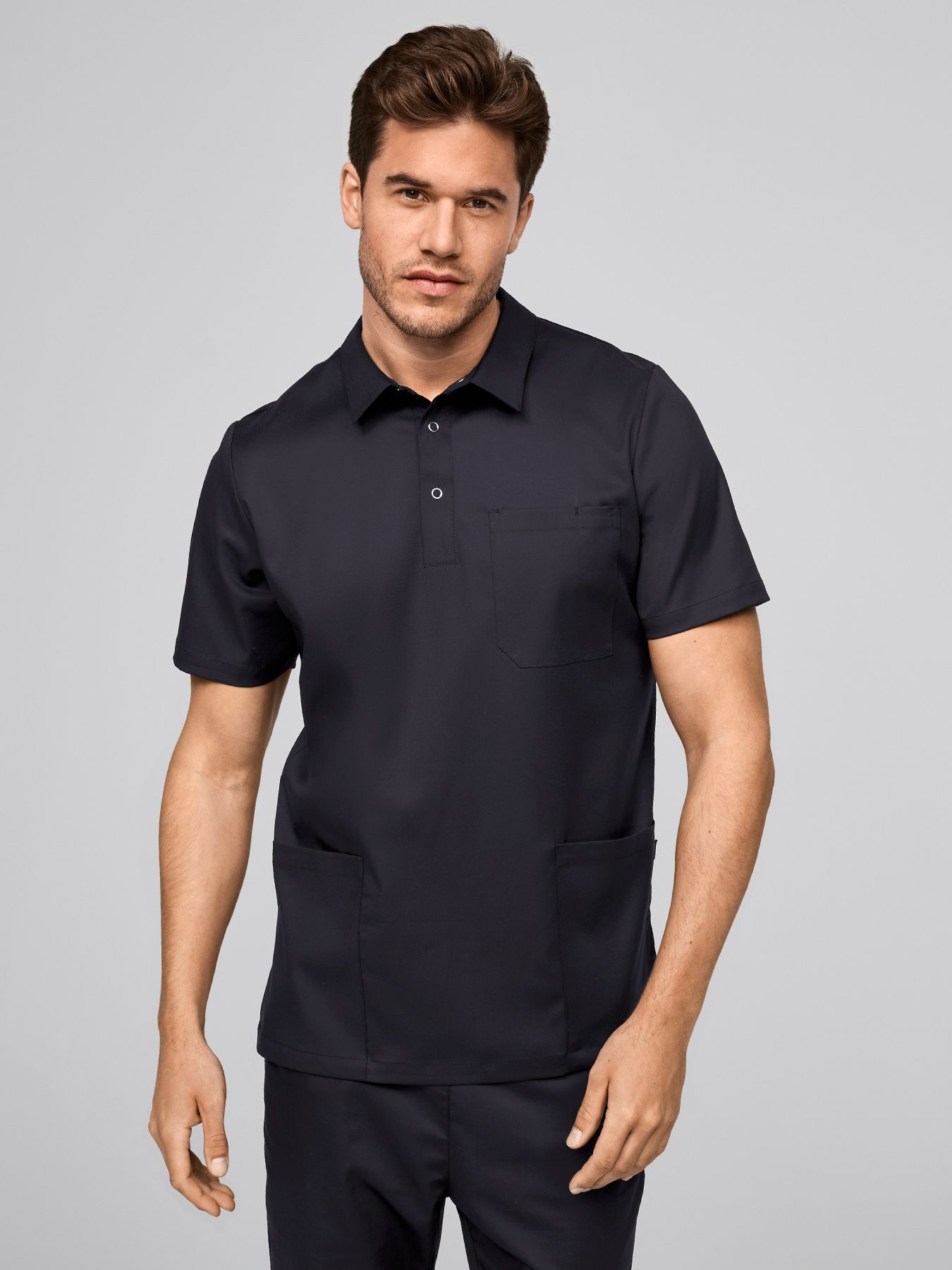 Męska bluza medyczna elastyczna LEVEN Lyocell (TENCEL™)