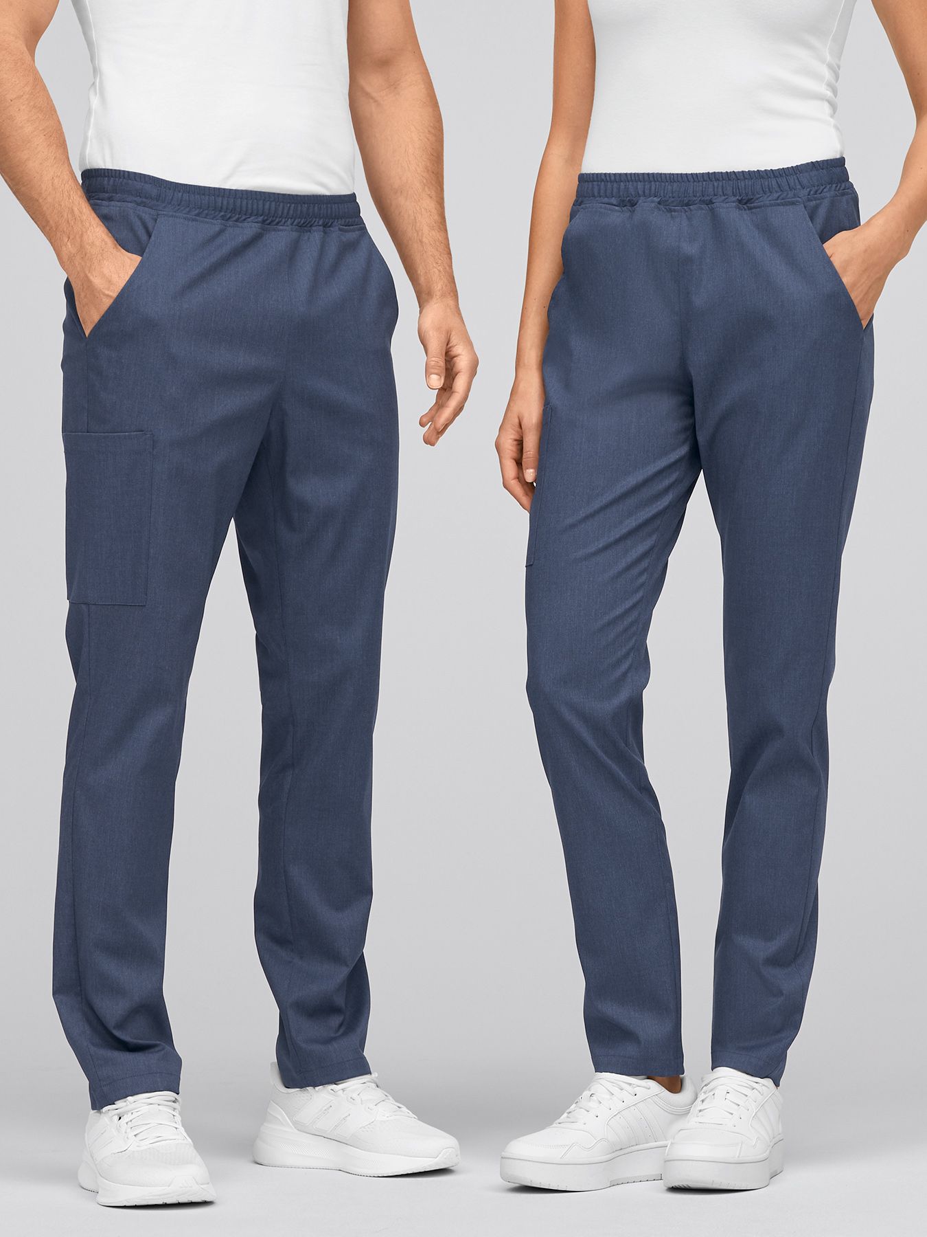 Spodnie wsuwane unisex BARRIE Lyocell (TENCEL™) melanż