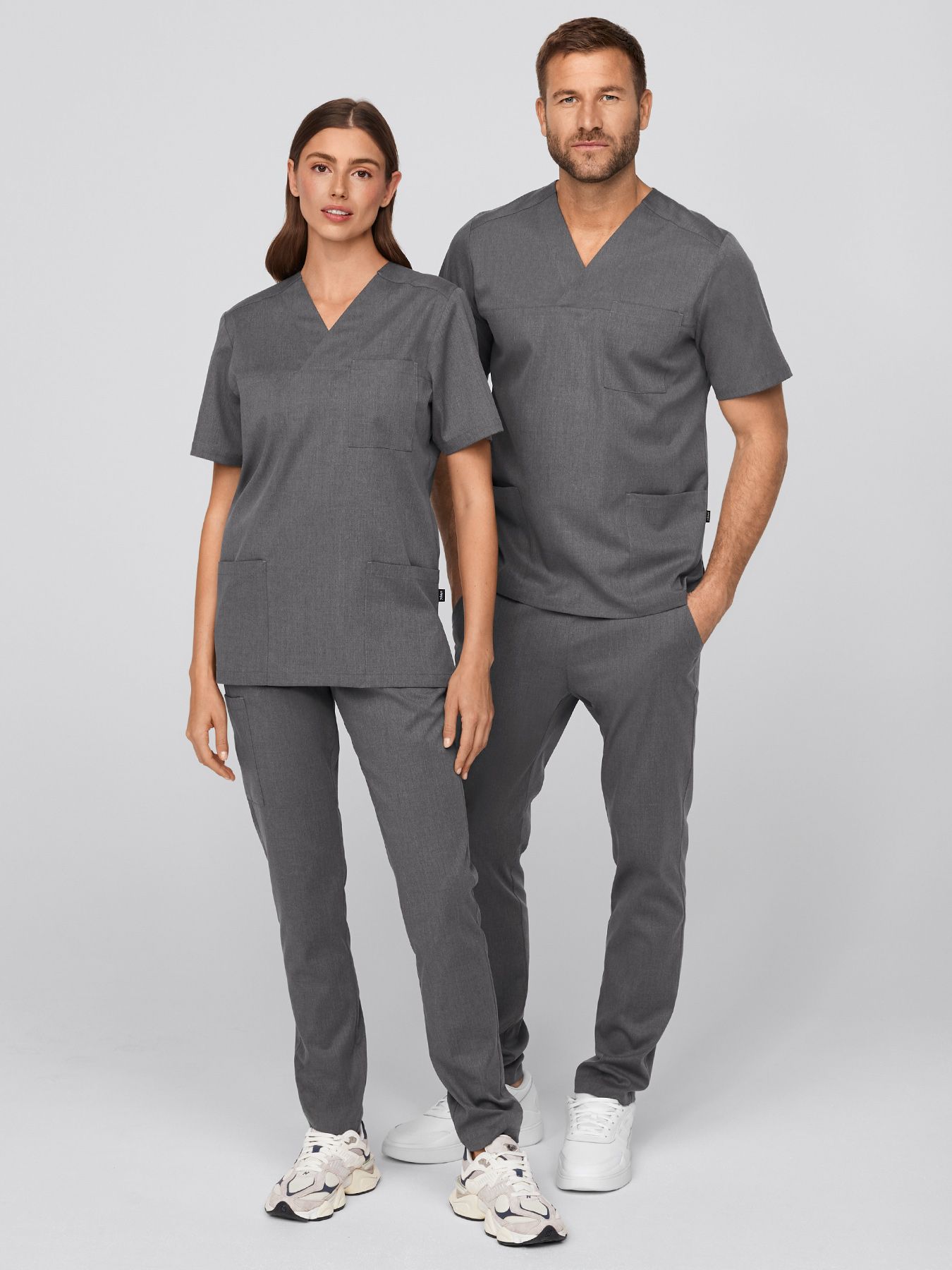 Melanżowa bluza medyczna unisex CALVI Lyocell (TENCEL™)