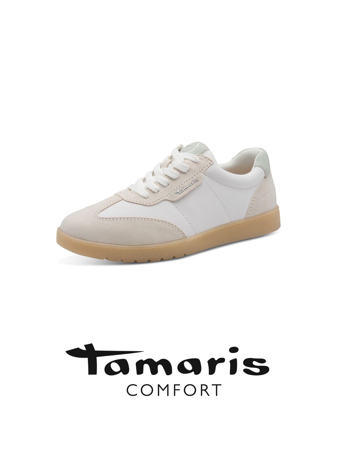 Damskie sneakersy Tamaris COMFORT biały/jasnoszary