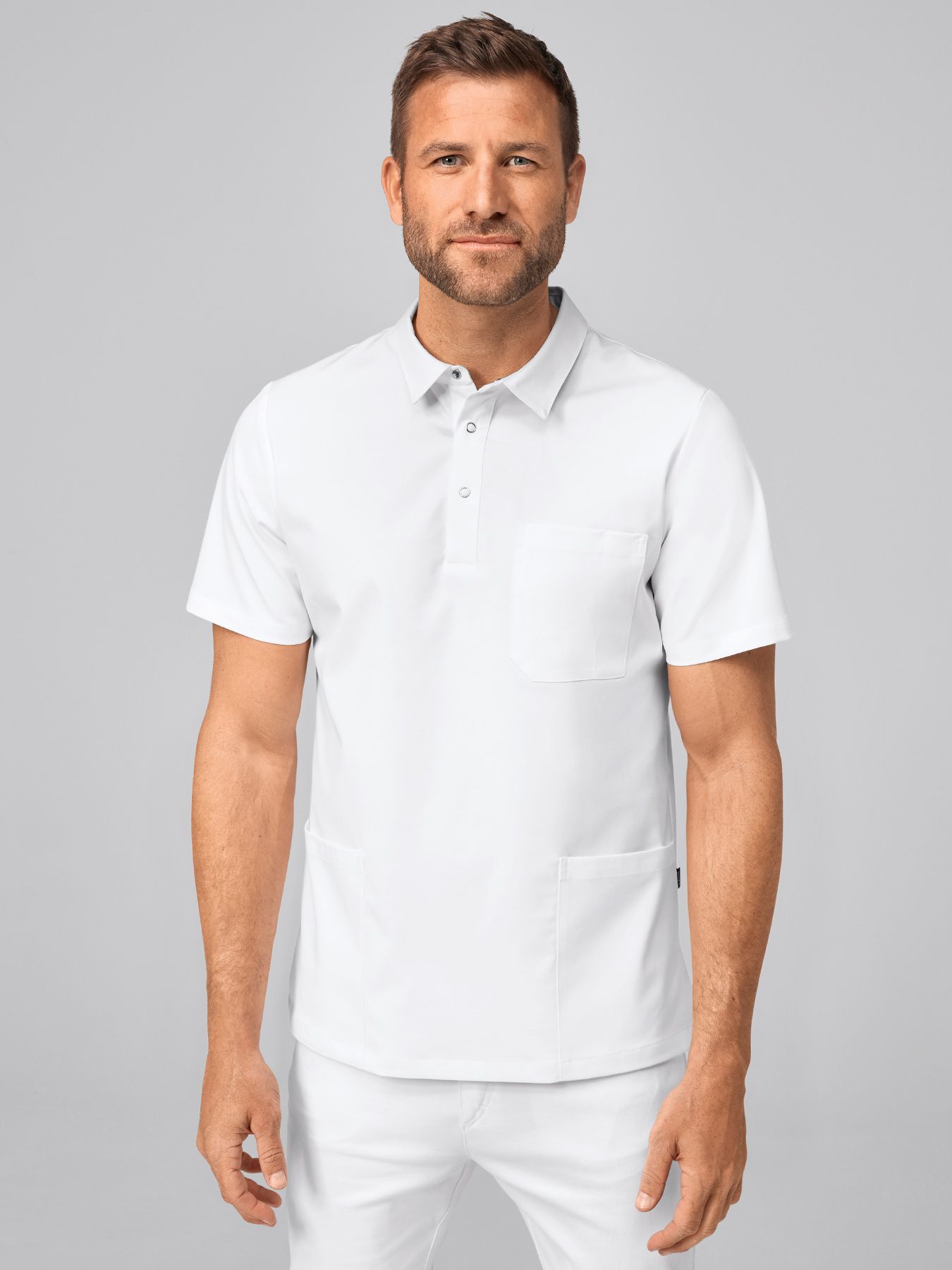 Męska bluza medyczna elastyczna LEVEN Lyocell (TENCEL™)