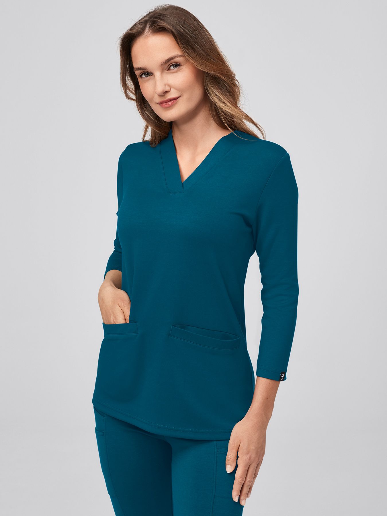 Bluza medyczna damska MARINA – DualSoft, rękaw 3/4