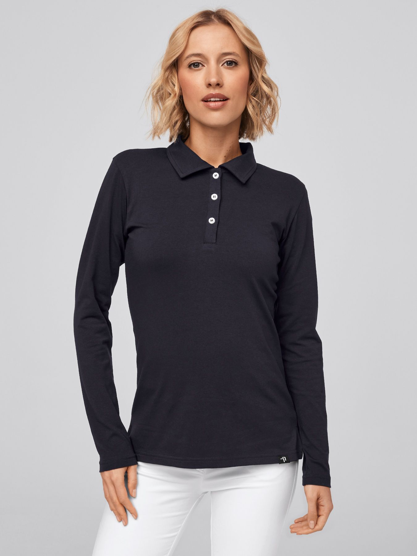 Koszulka polo, single jersey LODI - długi rękaw